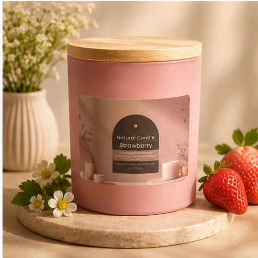 Strawberry candle